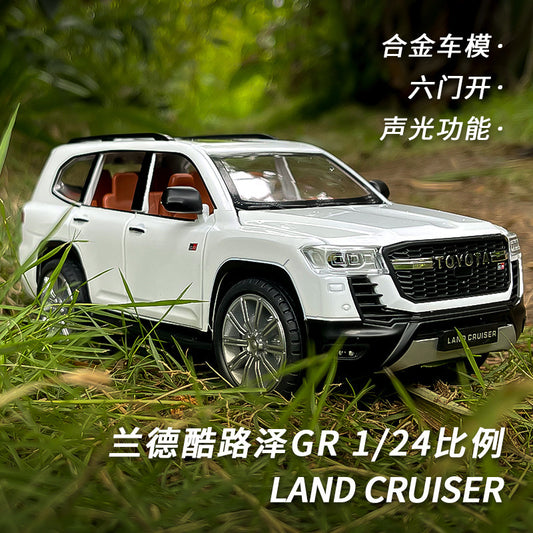 Land Cruiser 1:18 Die-Cast Metal Collectible Car with Opening Doors and Bonnet