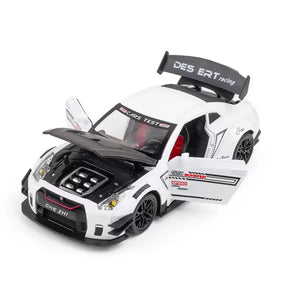 NISSAN GTR SUPER SPORT 1:24 Die-Cast Metal Collectible Car with Opening Doors and Bonnet