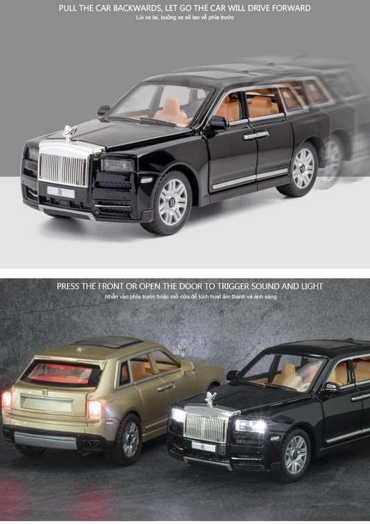 Rolls Royce 1:32 Die-Cast Metal Collectible Car with Opening Doors and Bonnet