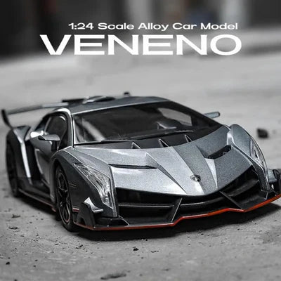 LAMBORGHINI VENENO 1:24 Die-Cast Metal Collectible Car with Opening Doors and Bonnet
