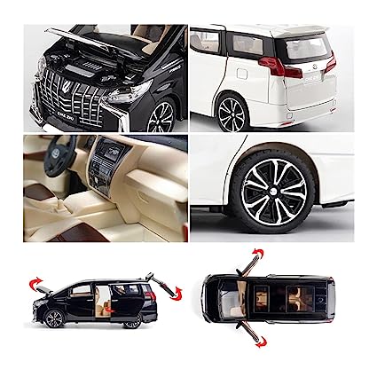 Toyata Alphard  1:32 Die-Cast Metal Collectible Car with Opening Doors and Bonnet