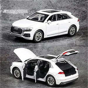 AUDI Q8 1:24 Die-Cast Metal Collectible Car with Opening Doors and Bonnet