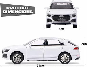 AUDI Q8 1:24 Die-Cast Metal Collectible Car with Opening Doors and Bonnet