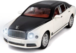 BENTLEY MULSANNE 1:24 Die-Cast Metal Collectible Car with Opening Doors and Bonnet