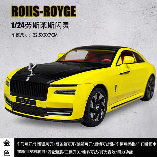 Rolls Royce Spectre 1:24 Die-Cast Metal Collectible Car with Opening Doors and Bonnet