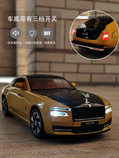 Rolls Royce Spectre 1:24 Die-Cast Metal Collectible Car with Opening Doors and Bonnet