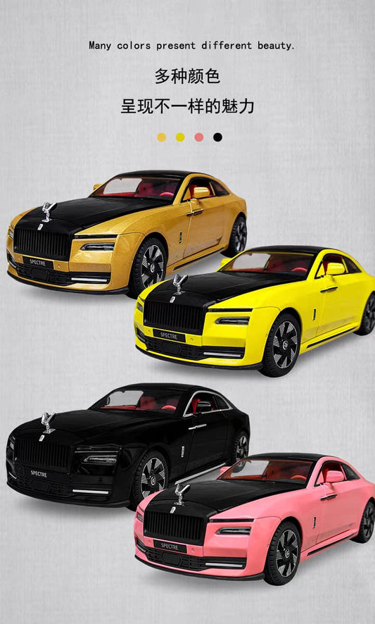 Rolls Royce Spectre 1:24 Die-Cast Metal Collectible Car with Opening Doors and Bonnet