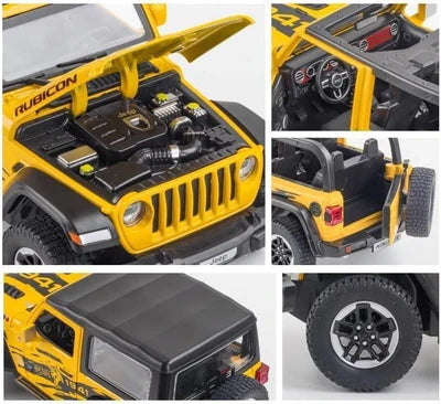 JEEP WRANGLER RUBICON 1941 1:24 Die-Cast Metal Collectible Car with Opening Doors and Bonnet