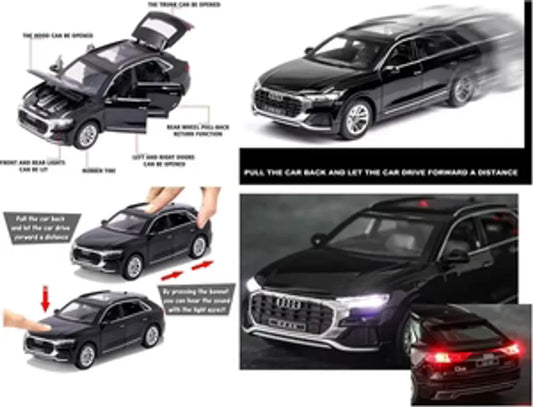 AUDI Q8 1:24 Die-Cast Metal Collectible Car with Opening Doors and Bonnet